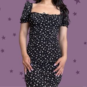 NWT Princess Polly Floral Black Mini Dress